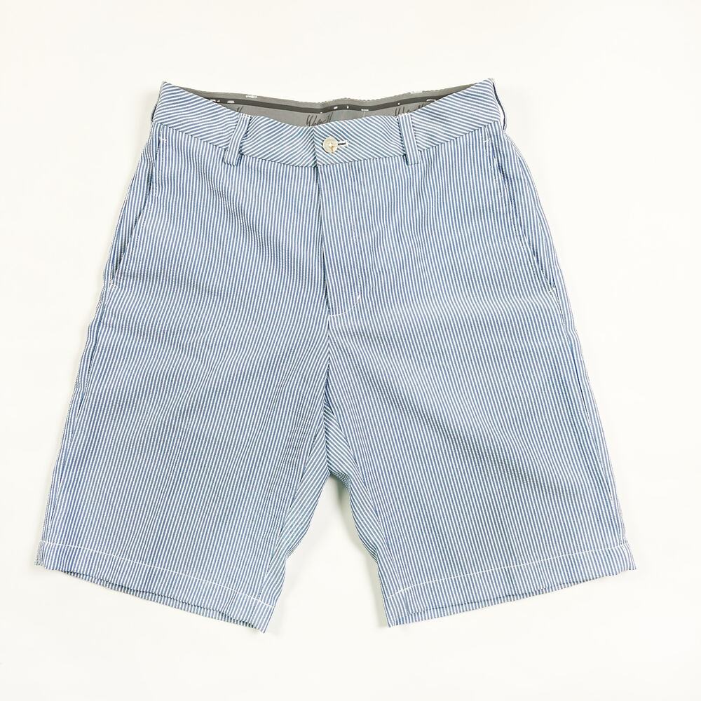 Walter Hagen mens blue pinstriped golf athletic shorts size 30